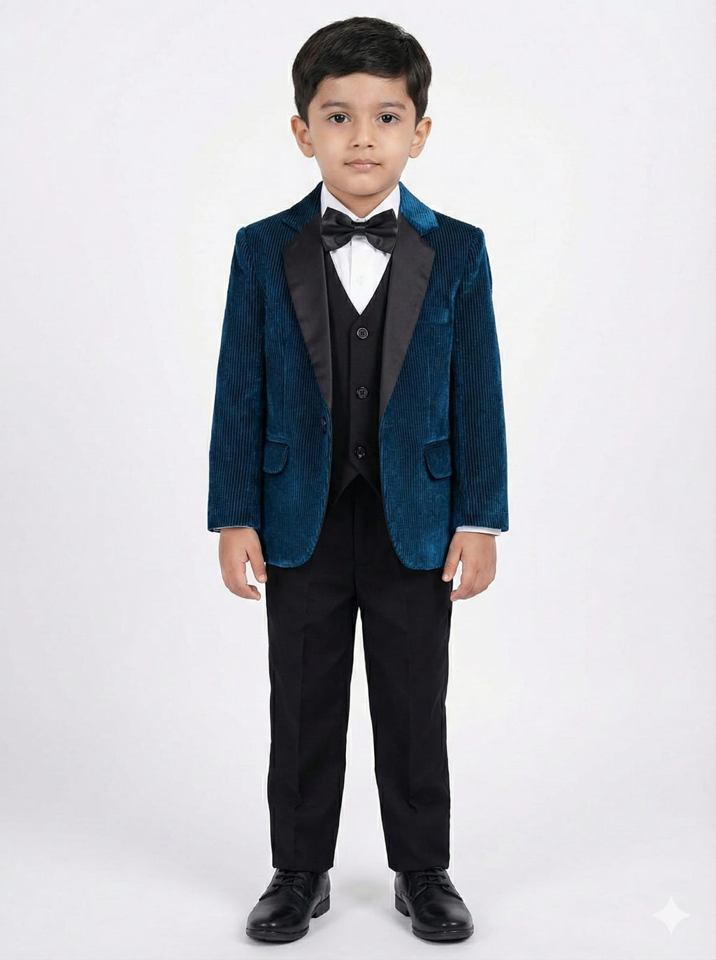 RAMA BLUE STRIPE COTRISE SUIT 5 PCS SET FOR BOYS