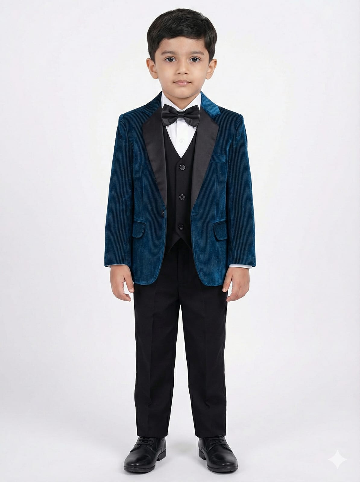 RAMA BLUE STRIPE COTRISE SUIT 5 PCS SET FOR BOYS