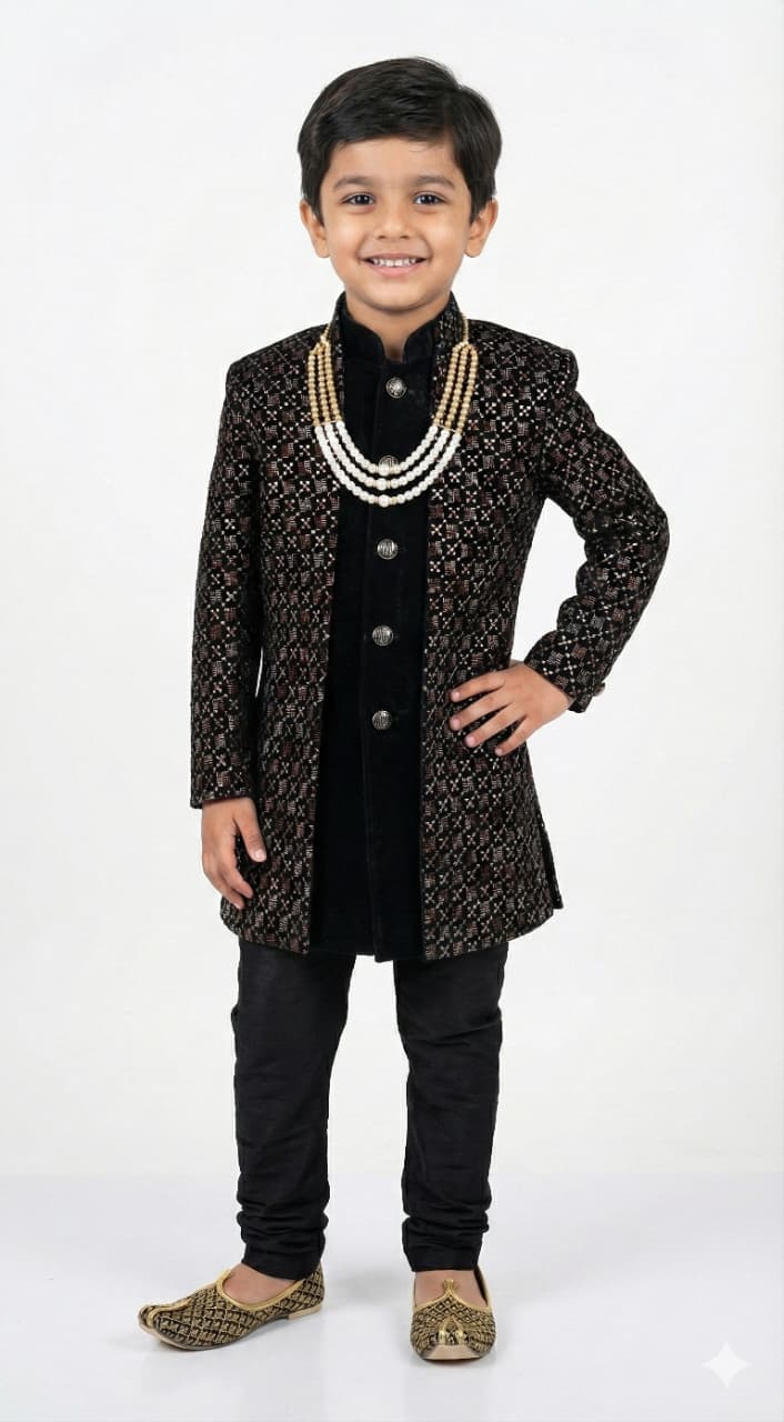 BLACK GOLD INDOWESTERN WITH COTY PANT FOR BOYS