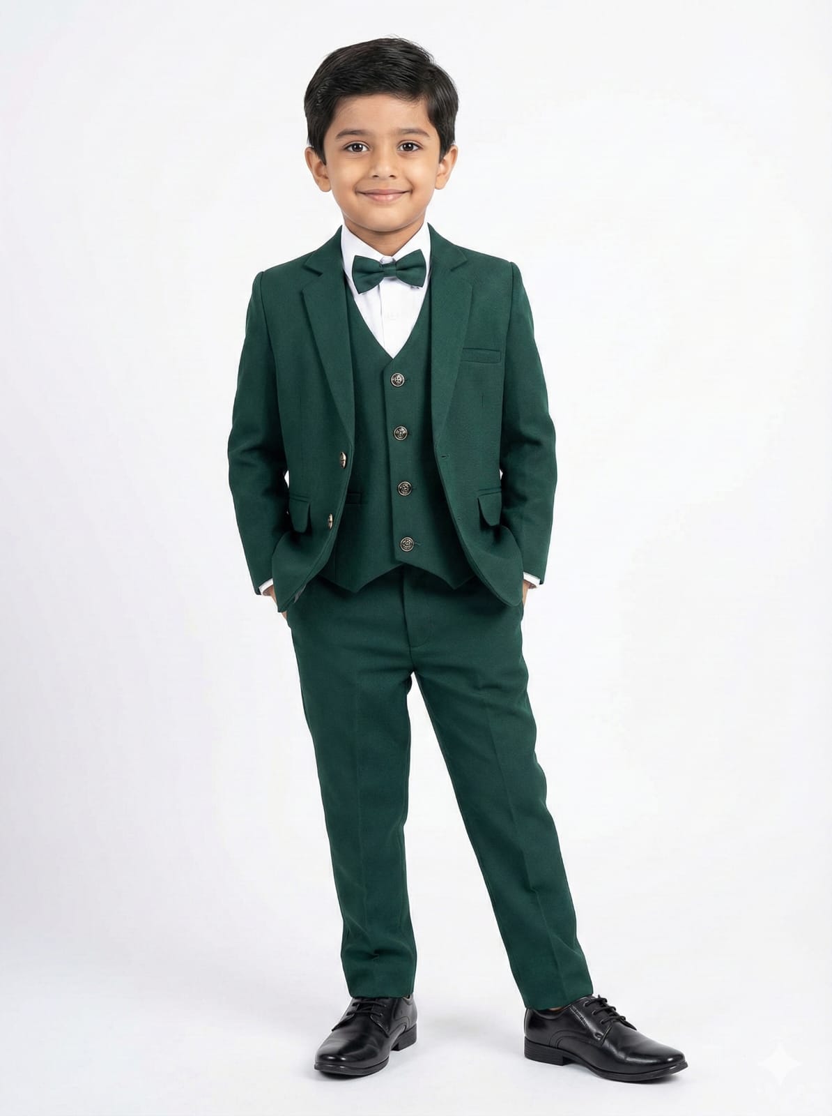 GREEN SUITING 5 PCS COAT SUIT MATCHING COTY PANT