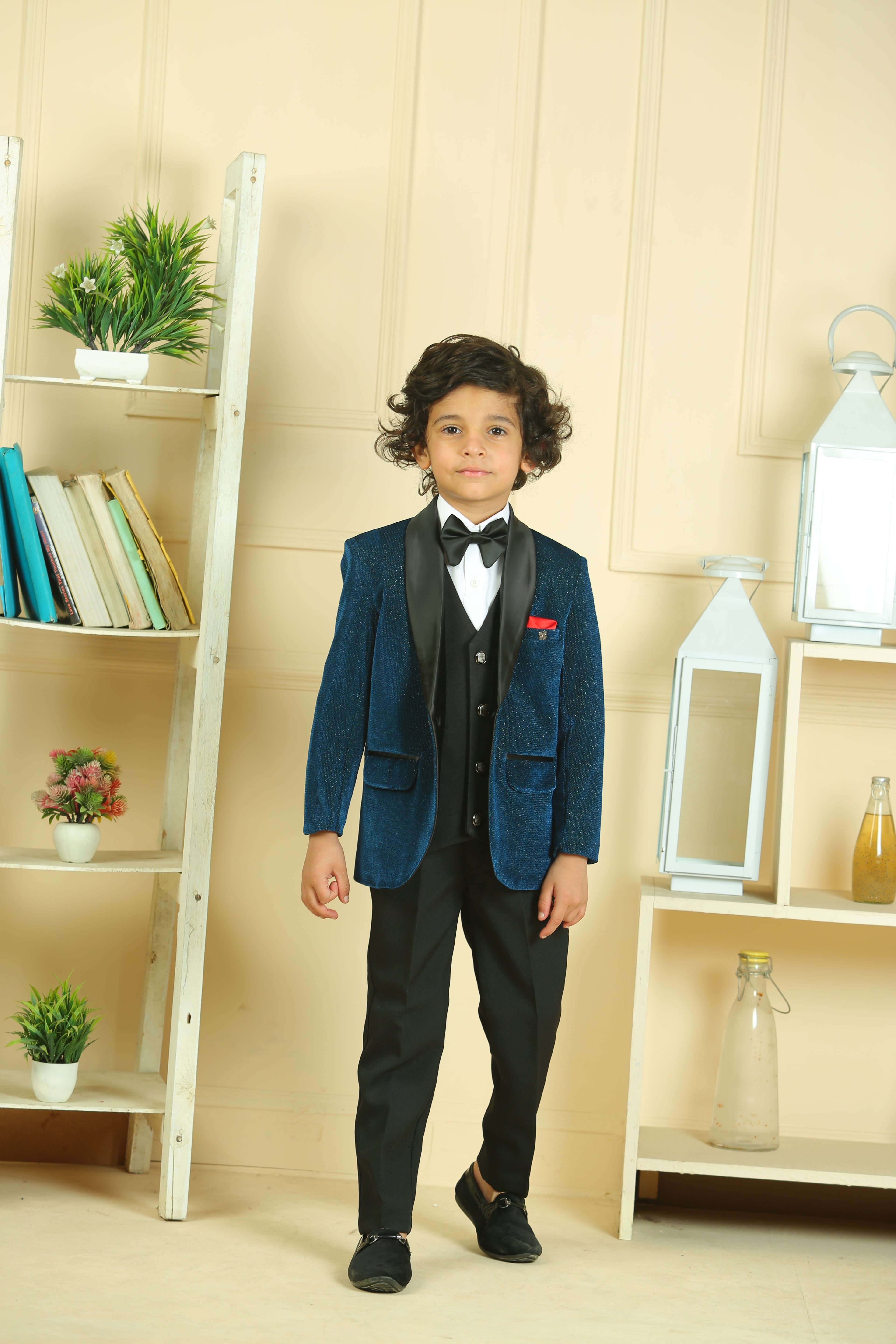 RAMA GREEN TUEXEDO BLACK COTY PANT FOR BOYS