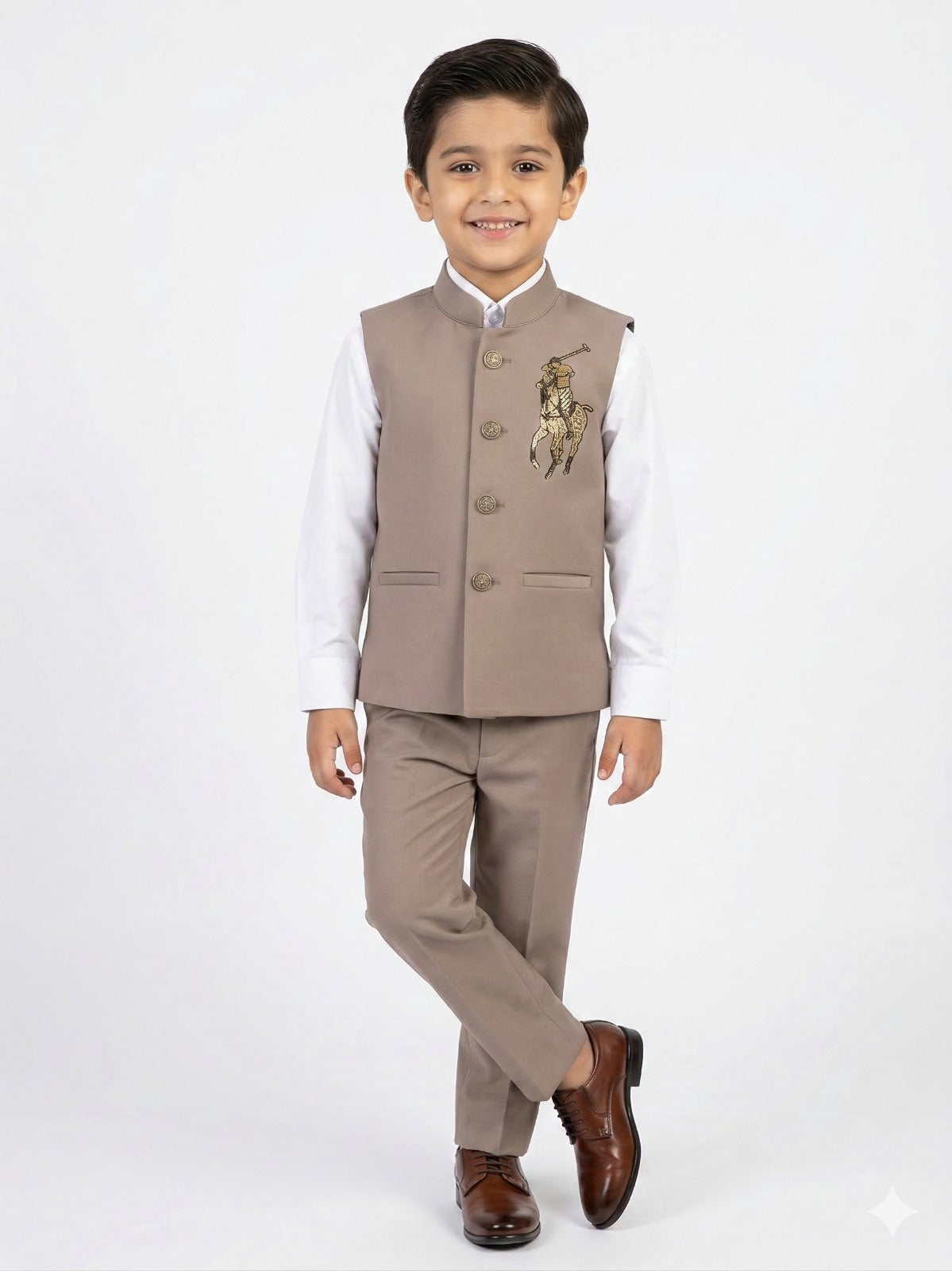 waist coat set with patch